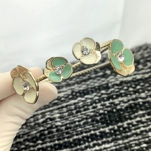 Double Floral Bangle Bracelets